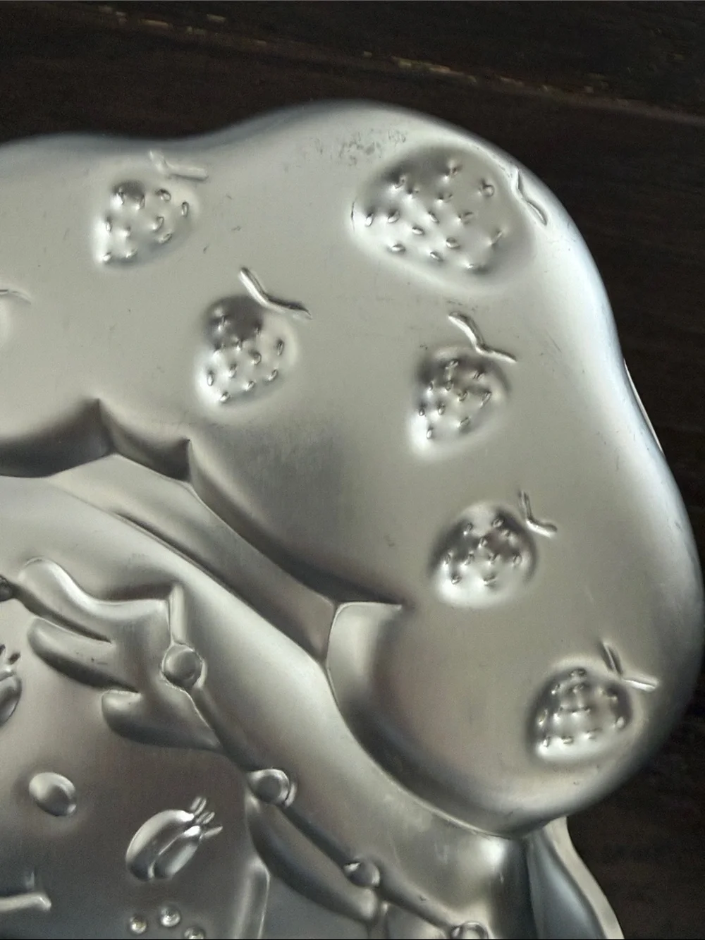 American Greetings Silver Strawberry Shortcake Character Cake Mold